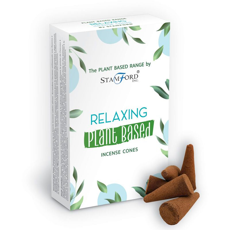 Stamford plant-based relaxing incense cones - natural aromatherapy for stress relief and meditation