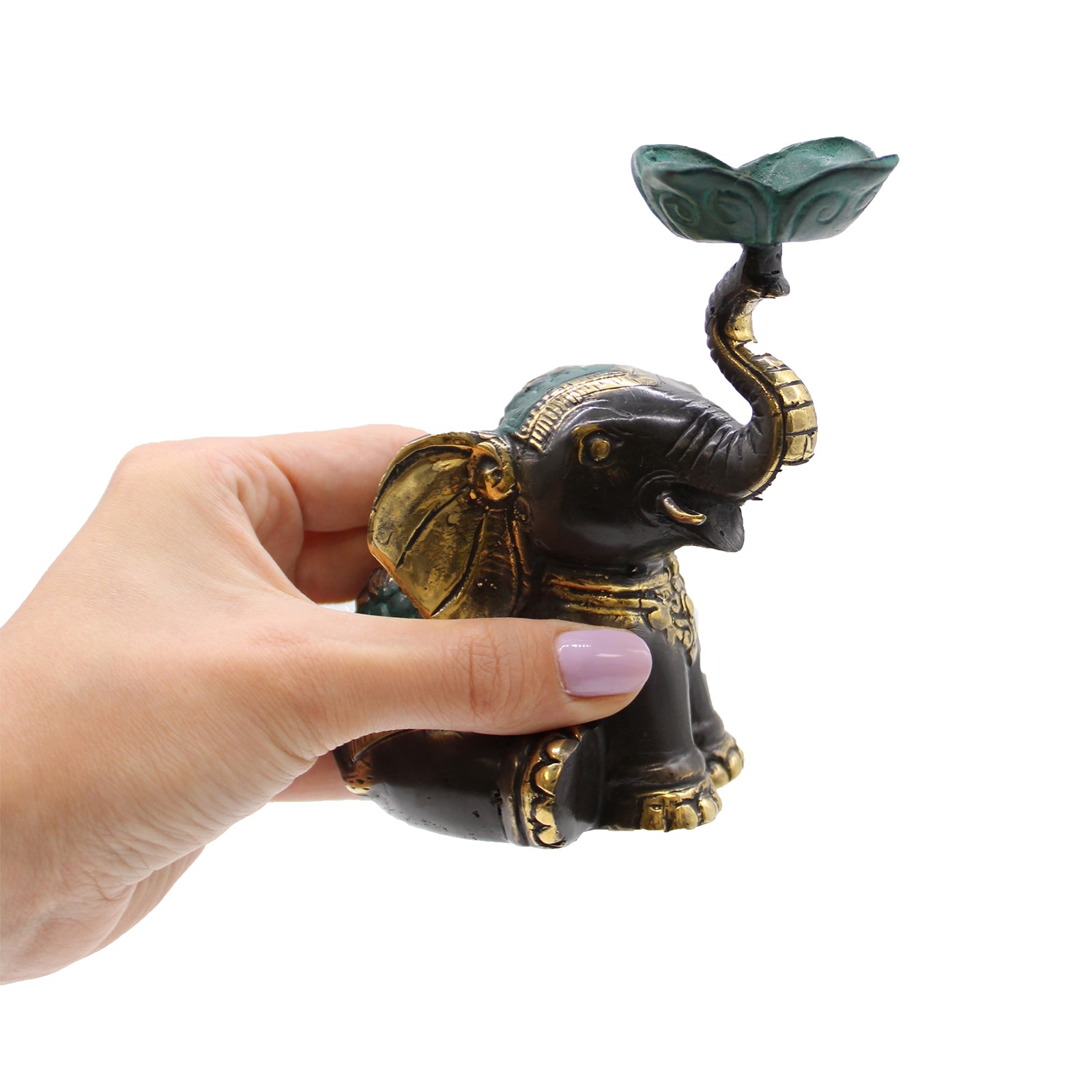 Indonesian elephant incense holder displaying traditional craftsmanship and design