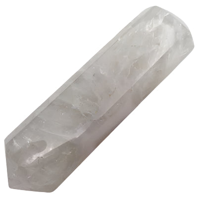 Natural Druzy Agate healing wand showing double terminations