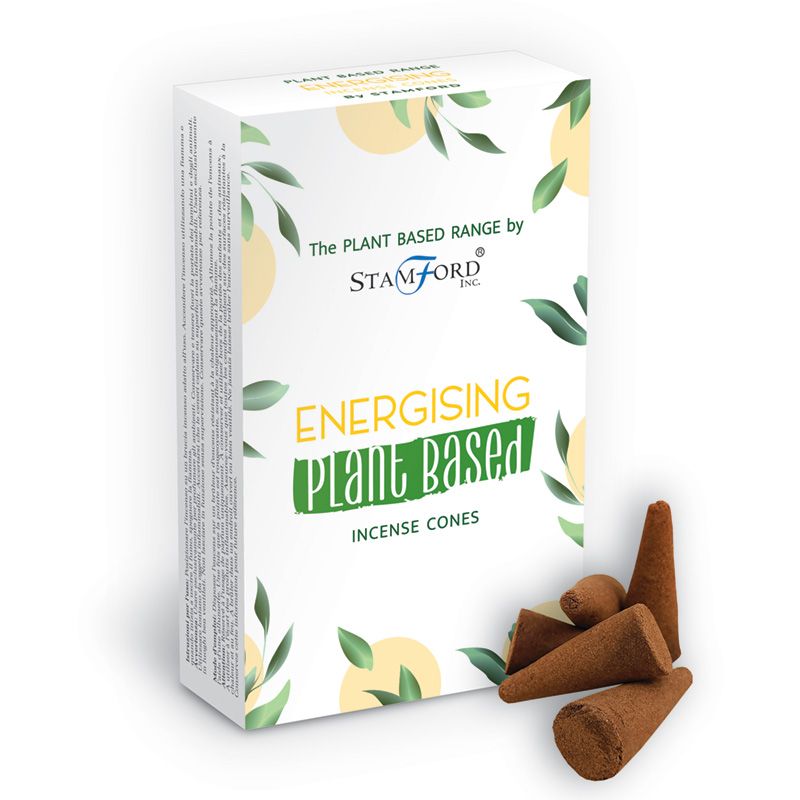 Stamford plant-based energising incense cones - eco-friendly aromatherapy for focus and vitality